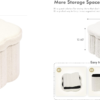 creative petal shaped sherpa storage ottoman modern boucle foldable stool