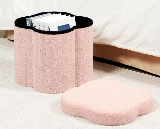 easy assemble collapsible sherpa ottoman process