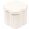 space saving collapsible flower ottoman with storage foldable vanity stool