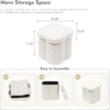 wholesale folding petal storage bench custom sherpa footstool manufacturer