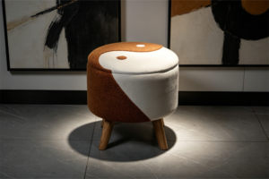 2026 Premium Chocolate Ottoman | Wholesale Storage Table Stool