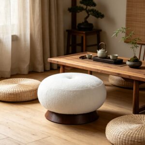 30 round ottoman storage bench