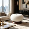 modern 30 round ottoman velvet tufted storage stool wholesale 5 modern 30 round ottoman velvet tufted storage stool wholesale 5