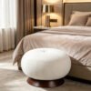 modern 30 round ottoman velvet tufted storage stool wholesale 6 modern 30 round ottoman velvet tufted storage stool wholesale 6