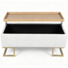 modern ottoman with table tray 2026 living room storage bench 1