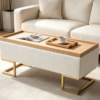 modern ottoman with table tray 2026 living room storage bench 4