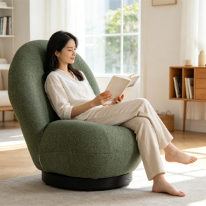 modern round swivel ottoman