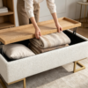 ottoman with table tray