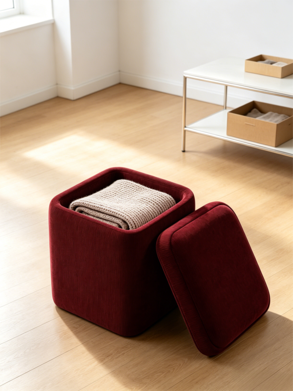 wholesale storage ottoman cube custom furniture factory 1