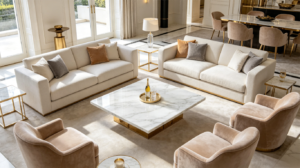 Black Coffee Table Marble & Velvet Sofas: 5 Luxury Pairings