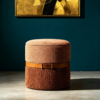 1 antique leather gray ottoman round luxury swivel storage stool plush ottoman 2 1 antique leather gray ottoman round luxury swivel storage stool plush ottoman 2