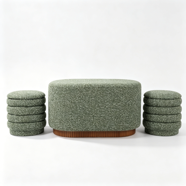 3 seater sofa with ottoman antique leather round luxury storage stool