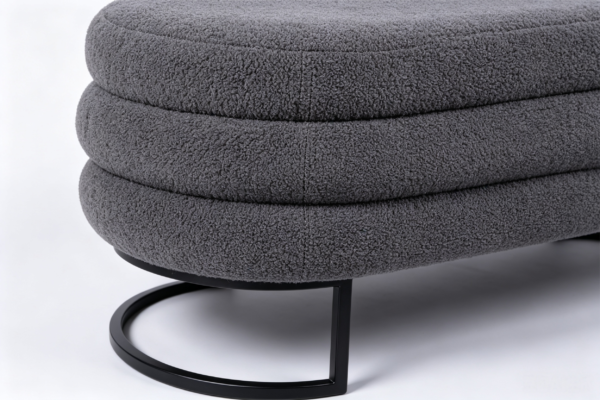 arched ottoman luxury chair with storage set 2 piece antique leather bedroom stool 1