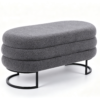 arched ottoman luxury chair with storage set 2 piece antique leather bedroom stool