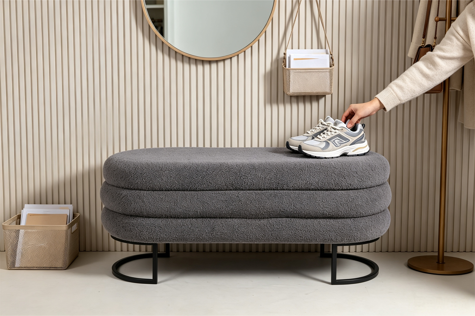 arched ottoman luxury storage set