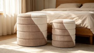 bedroom chair with ottoman
