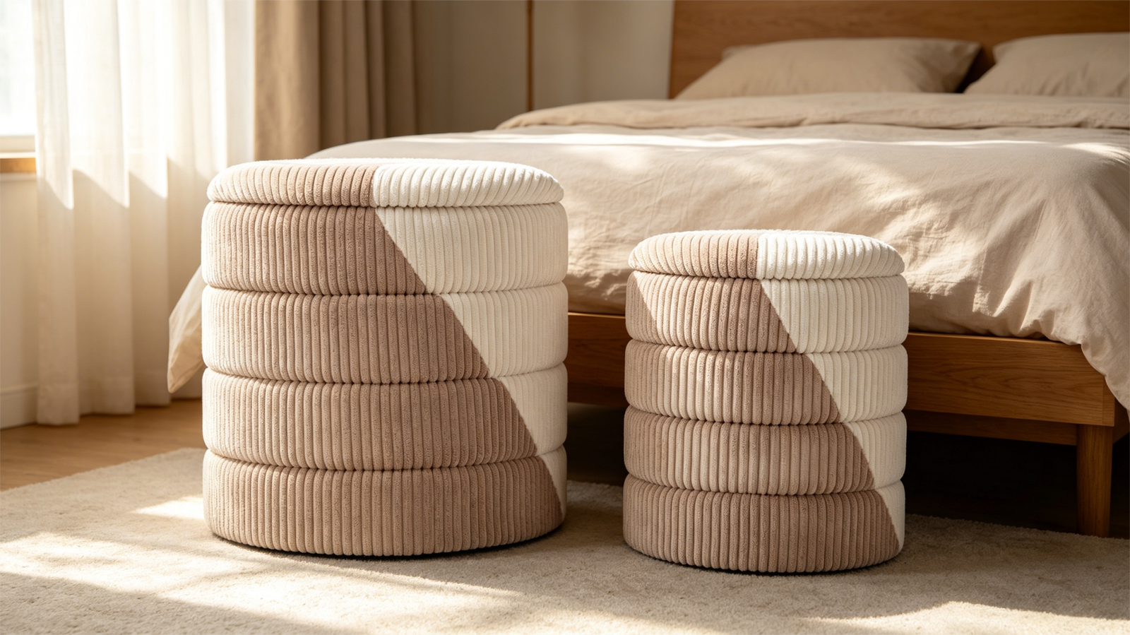 bedroom chair with ottoman