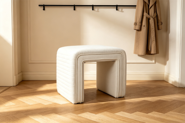 Best Cube Ottoman Slipcover 2026 – Premium Square Ottoman Cover | VICTOR U型软包凳场景与细节展示 (5)
