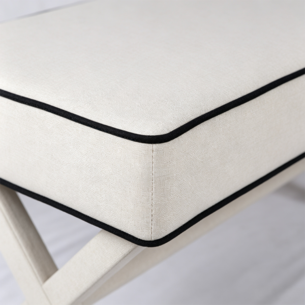 Best White Chair with Ottoman Set (2026) – Modern Storage Furniture 长凳产品图拍摄方案 (6)