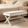 Best White Chair with Ottoman Set (2026) – Modern Storage Furniture 长凳产品图拍摄方案 (3)