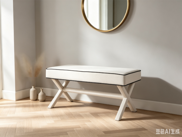 Best White Chair with Ottoman Set (2026) – Modern Storage Furniture 长凳产品图拍摄方案 (2)