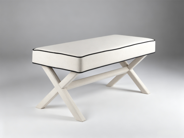 Best White Chair with Ottoman Set (2026) – Modern Storage Furniture 长凳产品图拍摄方案 (1)