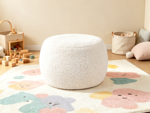 Big Round Leather Ottoman – Modern Storage Furniture (2026) | VICTOR 产品图片拍摄方案 (4)