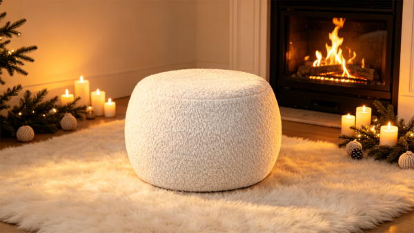 Big Round Leather Ottoman – Modern Storage Furniture (2026) | VICTOR 产品图片拍摄方案 (2)