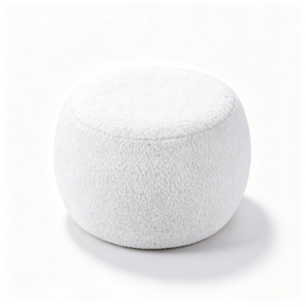 Big Round Leather Ottoman – Modern Storage Furniture (2026) | VICTOR 产品图片拍摄方案 (1)