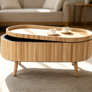 coffee table ottomans leather storage