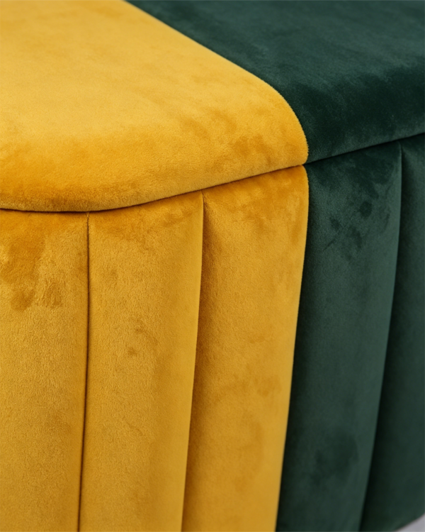 colourful ottoman luxury chair with storage set antique leather bedroom stool 2