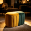 colourful ottoman luxury chair with storage set antique leather bedroom stool 3
