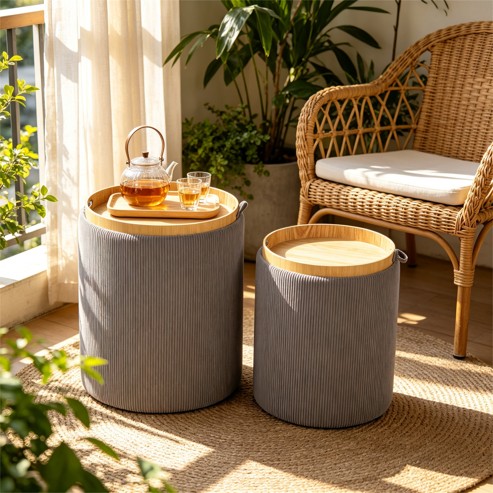 copper ottoman tray