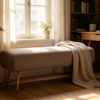 futon ottoman luxury velvet coral footstool wholesale 3