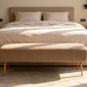 futon ottoman velvet footstool