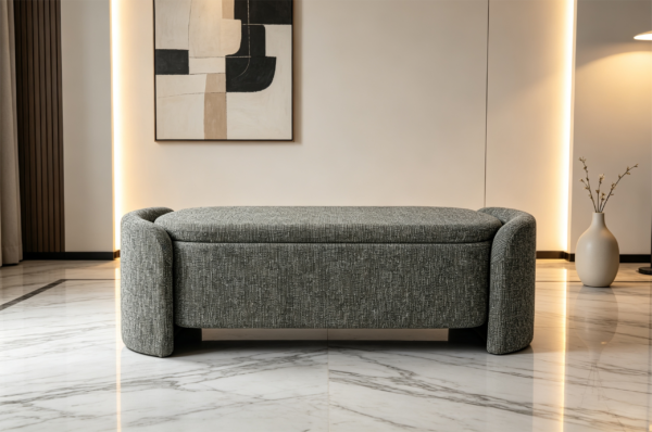 gray storage ottoman modern wood luxury storage stool 2028 gray storage ottoman modern wood luxury storage stool 2028