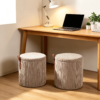 leather ottoman round