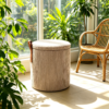 leather ottoman round modern luxury storage stool 2026 model 4