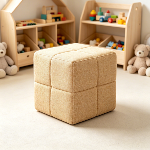 leather ottoman square custom luxury tufted ottoman with embroidery 2026