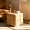 leather ottoman square luxury custom