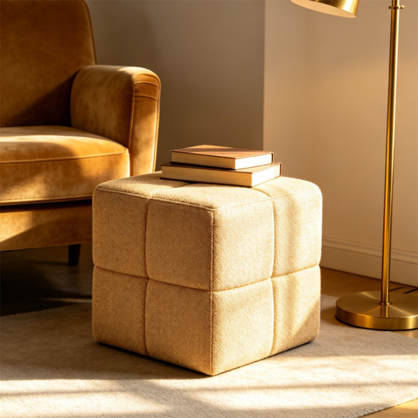leather ottoman square luxury custom