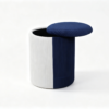 luxury blue velvet navy ottomans for living room 2026 collection wholesale 1