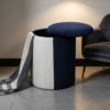 luxury blue velvet navy ottomans for living room 2026 collection wholesale 4