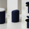 luxury blue velvet navy ottomans for living room 2026 collection wholesale 5