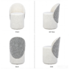luxury chair and ottoman with back 2 piece storage set 1