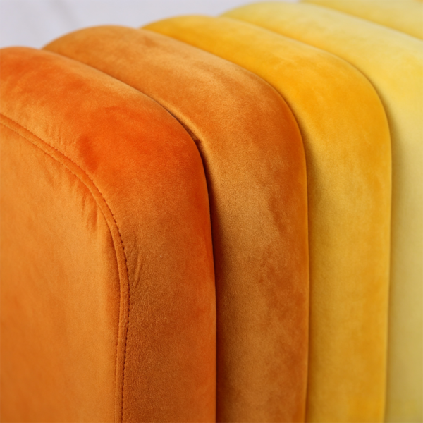 luxury chair cushioned ottoman 2 piece storage set fuzhou victor 2