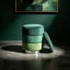 luxury ottoman square leather storage stool bench 2028