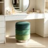 luxury ottoman square leather storage stool bench 2030