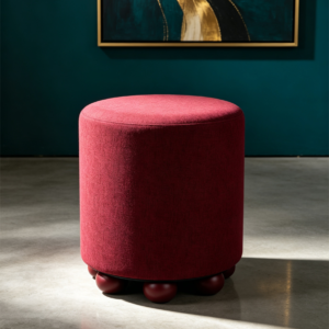 mini ottomans leather storage set