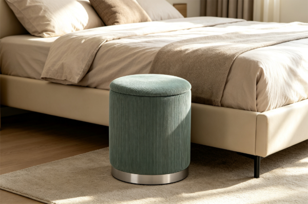 modern round ottoman luxury leather storage stool bench 2026 modern round ottoman luxury leather storage stool bench 2026